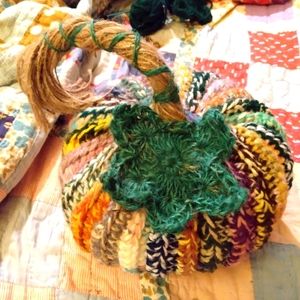 🍁NEW Fall Boho Crochet Pumpkin HANDCRAFTED Handmade